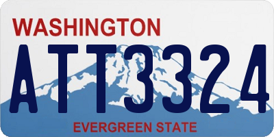WA license plate ATT3324