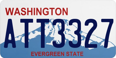 WA license plate ATT3327