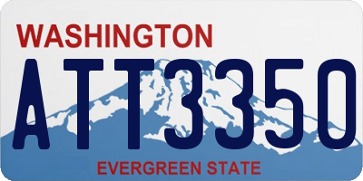 WA license plate ATT3350
