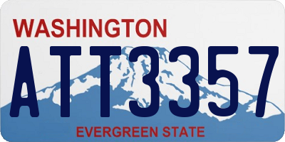WA license plate ATT3357