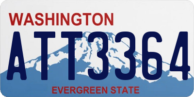 WA license plate ATT3364