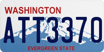 WA license plate ATT3370