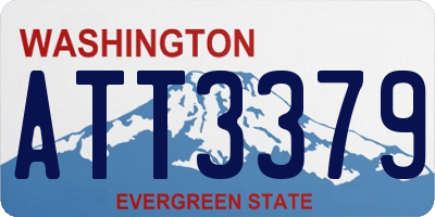 WA license plate ATT3379