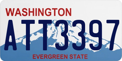 WA license plate ATT3397