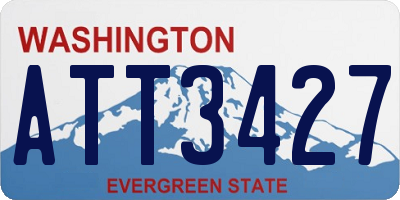 WA license plate ATT3427