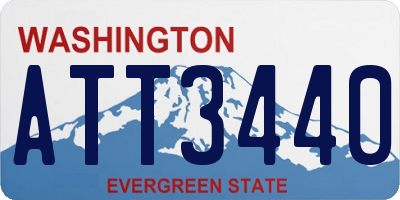 WA license plate ATT3440