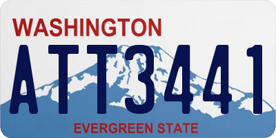 WA license plate ATT3441
