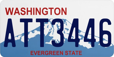 WA license plate ATT3446