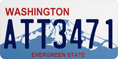 WA license plate ATT3471