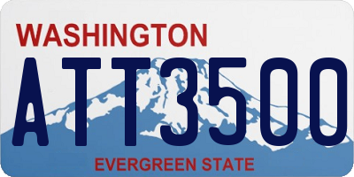 WA license plate ATT3500