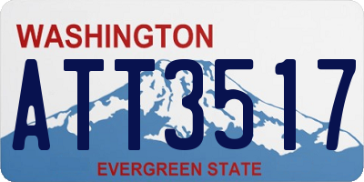 WA license plate ATT3517