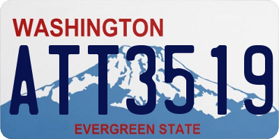 WA license plate ATT3519
