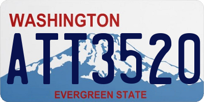 WA license plate ATT3520