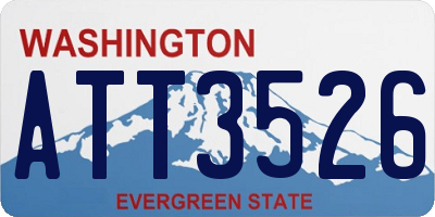 WA license plate ATT3526