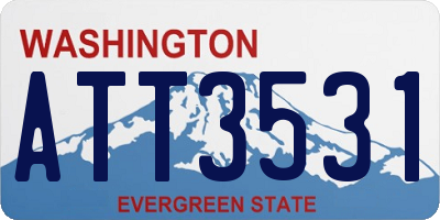 WA license plate ATT3531