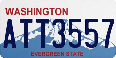 WA license plate ATT3557
