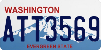 WA license plate ATT3569