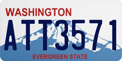 WA license plate ATT3571