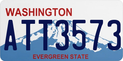 WA license plate ATT3573
