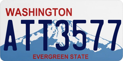 WA license plate ATT3577