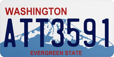 WA license plate ATT3591