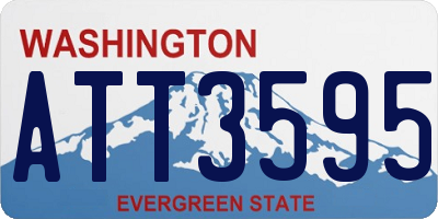 WA license plate ATT3595