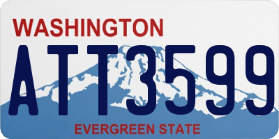 WA license plate ATT3599
