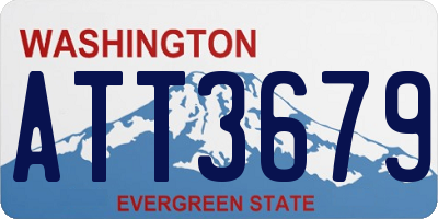 WA license plate ATT3679