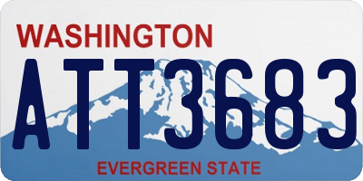 WA license plate ATT3683