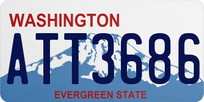 WA license plate ATT3686