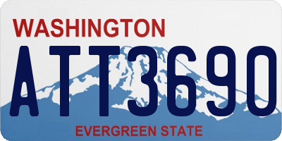 WA license plate ATT3690