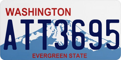 WA license plate ATT3695