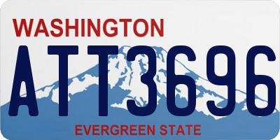 WA license plate ATT3696