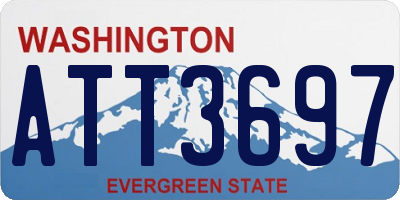 WA license plate ATT3697