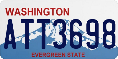 WA license plate ATT3698