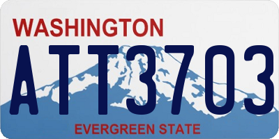 WA license plate ATT3703