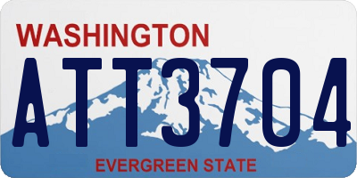 WA license plate ATT3704