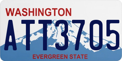 WA license plate ATT3705