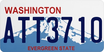 WA license plate ATT3710