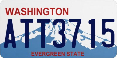 WA license plate ATT3715