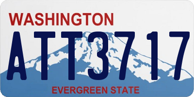 WA license plate ATT3717
