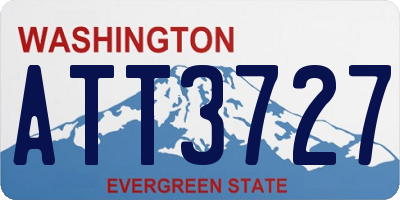WA license plate ATT3727