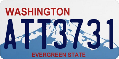 WA license plate ATT3731