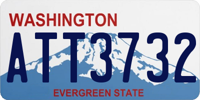 WA license plate ATT3732