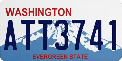 WA license plate ATT3741