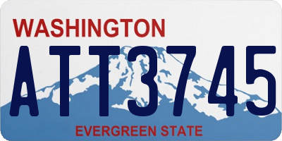 WA license plate ATT3745