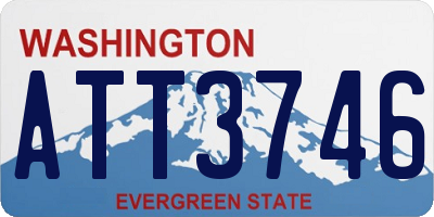 WA license plate ATT3746