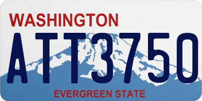 WA license plate ATT3750