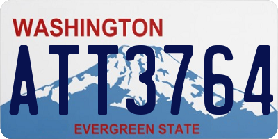 WA license plate ATT3764