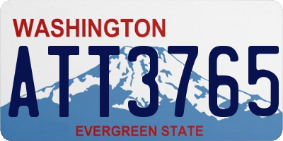 WA license plate ATT3765